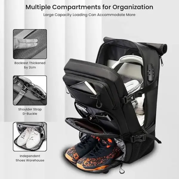 BANGE 1810 Ranger 35L Water-Resistant Travel & Laptop Backpack