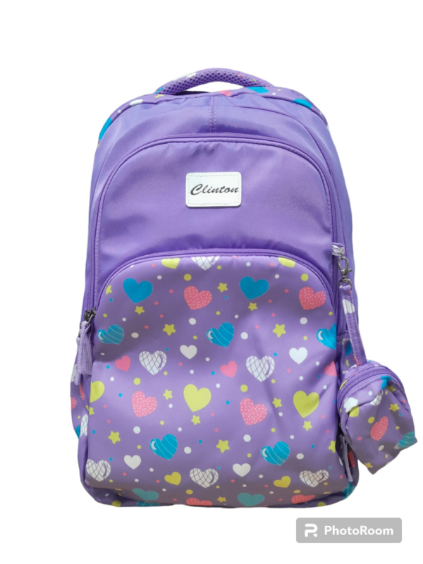 Cute starry student school bags children purple