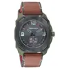 Fastrack All Nighters Quartz Analog Grey Dial Leather Strap Watch