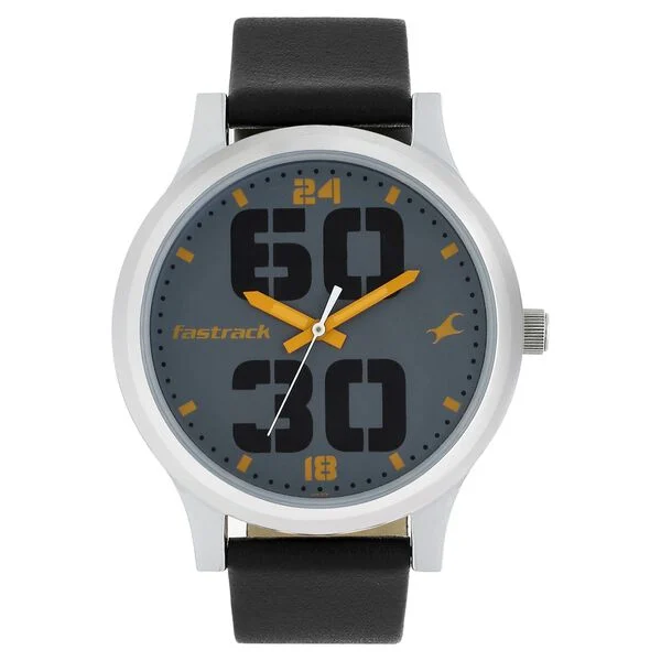 Fastrack Bold Quartz Analog Grey Dial Watch for Guys