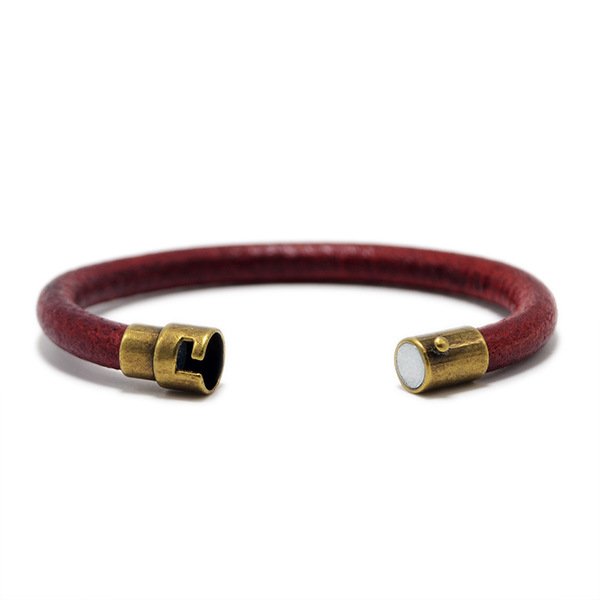 12291980865_1637529236.600x600.jpg Unisex Cowhide Magnetic Buckle Leather Bracelet