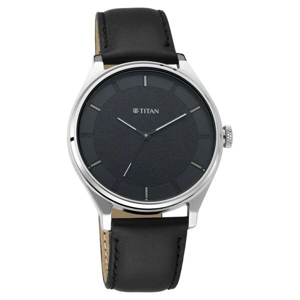 1802SL11_1.webp Titan Men's Minimalist Zen Watch Leather Strap (1802SL11)