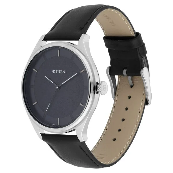 1802SL11_3.webp Titan Men's Minimalist Zen Watch Leather Strap (1802SL11)