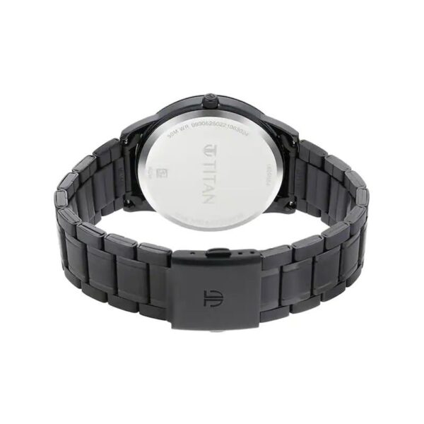 1806nm01-17.5.23.jpg_4.jpg TITAN 1806NM01 Workwear Black Dial & Metal Strap Men’s Watch