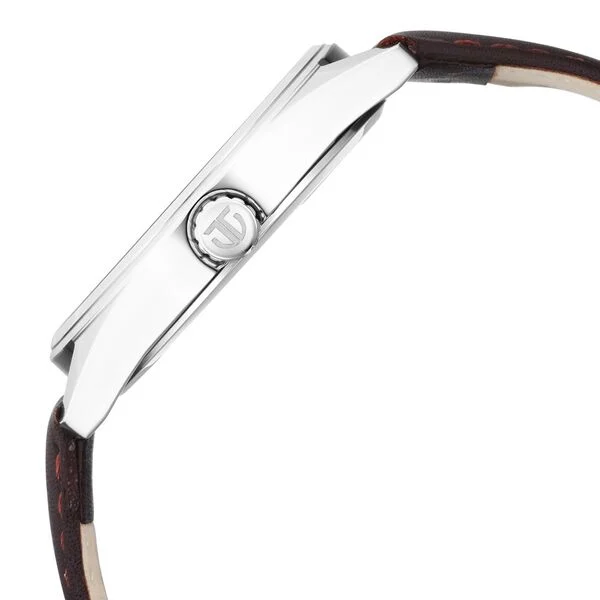 Titan Workwear Brown Dial Analog Leather Strap Watch (1866SL02)