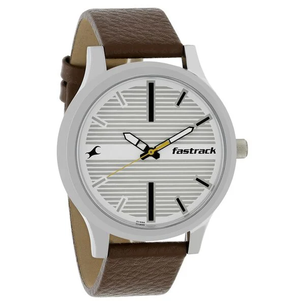 2-1-3.webp Fastrack Fundamentals Quartz White Dial Watch