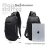 2-6.webp Anti-Theft Men Chest Bag with Waterproof Design & USB Charging Port