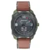 Fastrack All Nighters Quartz Analog Grey Dial Leather Strap Watch