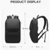 BANGE BG-7261 Men’s Waterproof Business Laptop Backpack with USB Port