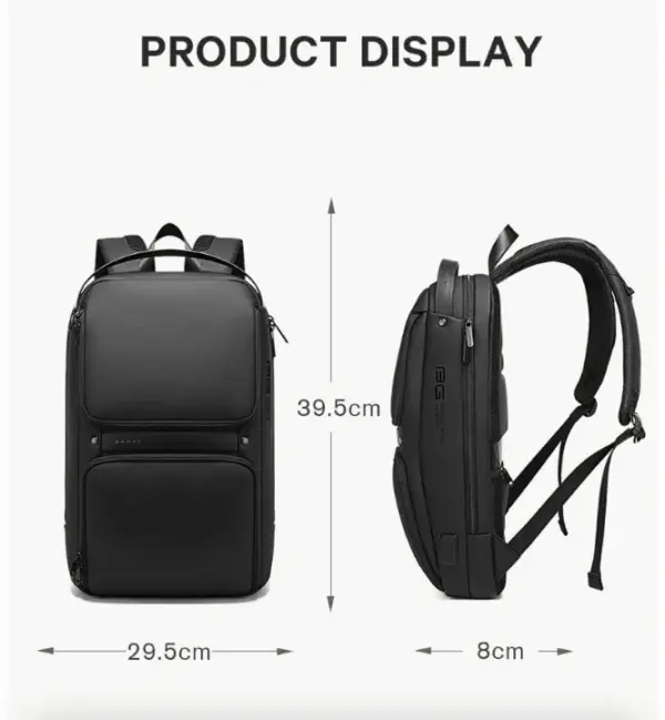 BANGE BG-7261 Men’s Waterproof Business Laptop Backpack with USB Port