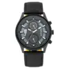 Fastrack Fastfit Quartz Analog Black Dial Leather Strap Watch