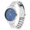 Fastrack Bare Basics Quartz Analog Blue Dial Stainless Steel Strap Watch