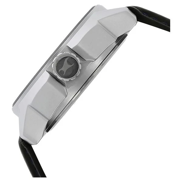 Fastrack 3089SL01 Quartz Analog Purple Dial Leather Strap Watch for Guys