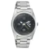 Fastrack Go Skate Quartz Analog Date Black Dial Stainless Steel Watch for Guys