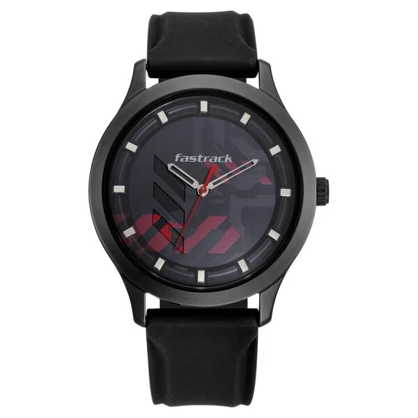 Fastrack 3250NP01 Gamify Quartz Analog Grey Dial Silicone Strap Watch for Guys