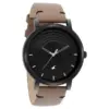 Fastrack Crush Quartz Analog Black Dial Leather Strap Watch for Guys