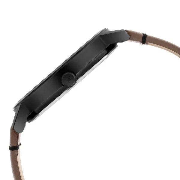 Fastrack Crush Quartz Analog Black Dial Leather Strap Watch for Guys