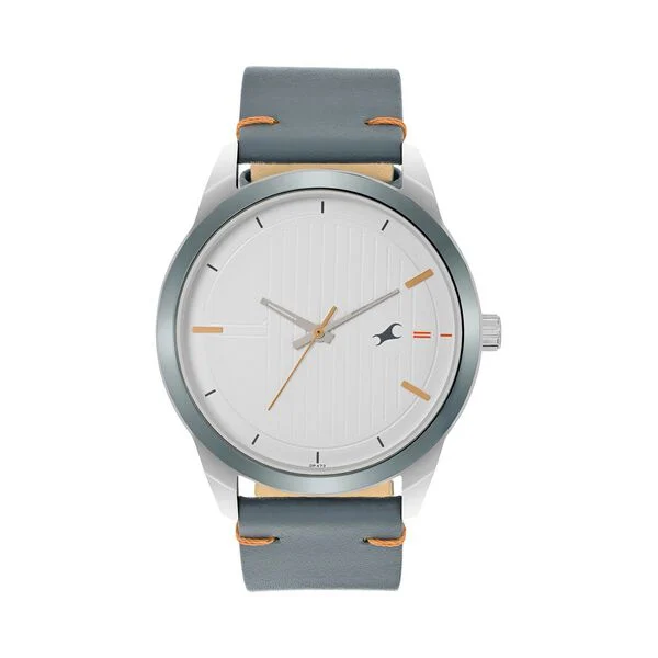 3308KL02_1.webp Fastrack Stunners Quartz Analog White Dial Leather Strap Watch for Guys