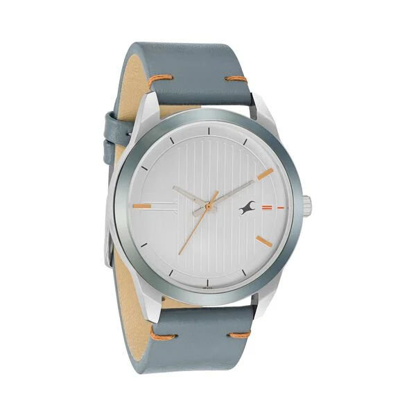 3308KL02_2.webp Fastrack Stunners Quartz Analog White Dial Leather Strap Watch for Guys