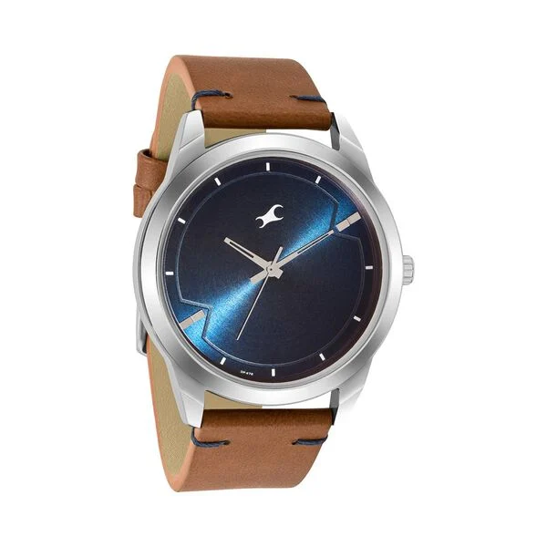 Fastrack 3308SL01 Stunners Quartz Analog Blue Dial Leather Strap Watch