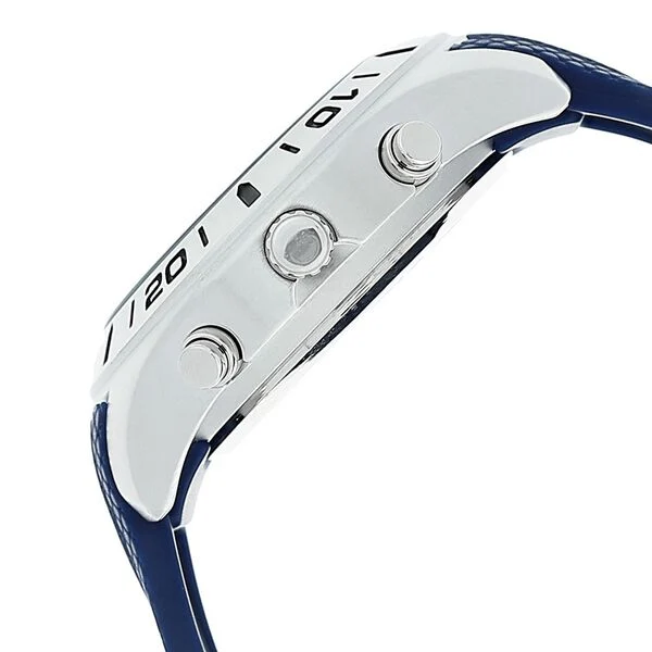 Fastrack Quartz Analog Digital Watch - Black Dial & Silicone Strap for Guys