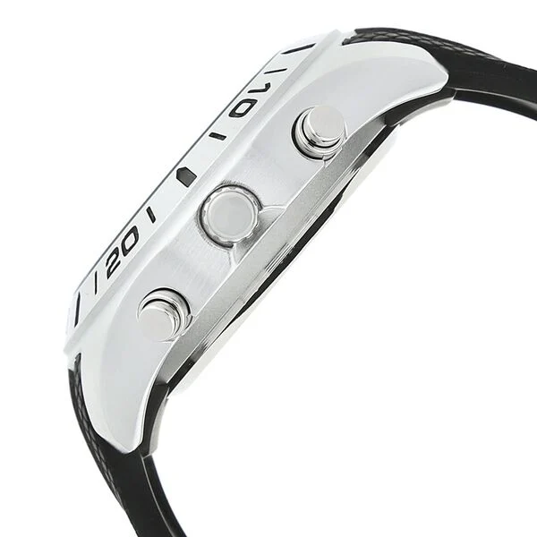 Fastrack Quartz Analog Digital Watch - Black Dial & Silicone Strap for Guys