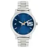 Fastrack Bold Quartz Analog Blue Dial Stainless Steel Strap Watch for Guys