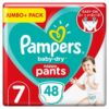 Pampers Baby Size 7 Pant Diapers – 17+kg, 48 Pcs (UK)
