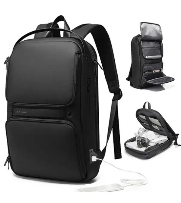 BANGE BG-7261 Men’s Waterproof Business Laptop Backpack with USB Port