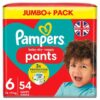 Pampers Baby Size 6 Pant Diapers – 14-19kg, 54 Pcs (UK)