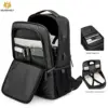 Waterproof business backpack USB charge_Black