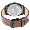 Fastrack Stunners Quartz Analog Silver Dial Leather Strap Watch for Guys