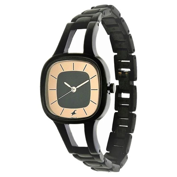 6147NM01_3.webp Fastrack Quartz Analog Grey Dial Metal Strap Watch for Girls (6147NM01)