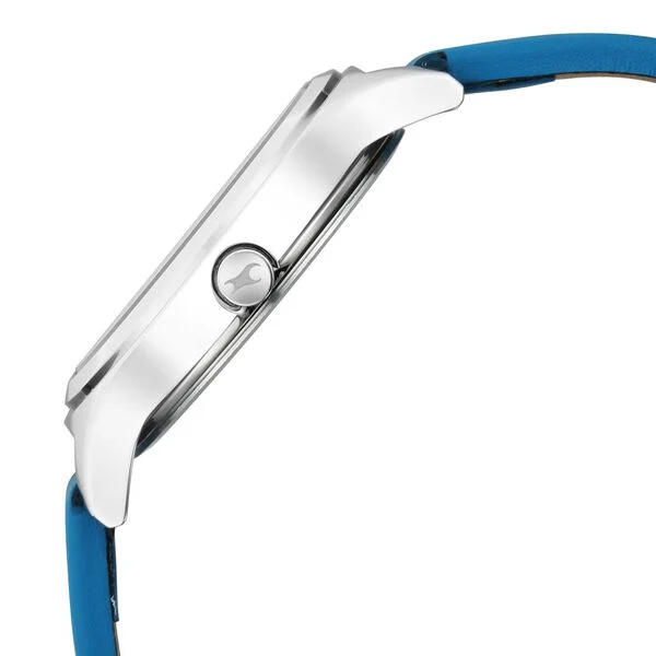 6152SL05_4.webp Fastrack Stunners Quartz Analog Multicoloured Dial Leather Strap Watch for Girls (6152SL05)