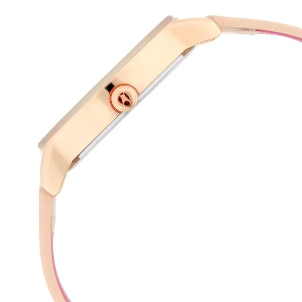 6206WL01_5.webp Fastrack Ruffles Quartz Analog with Date Beige Dial Leather Strap Watch for Girls (6206wl01)