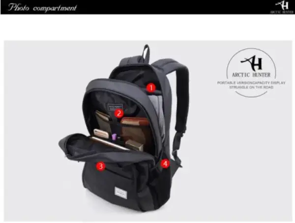 Arctic Hunter waterproof school/college bag