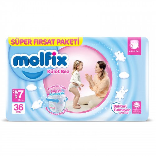 8690536842650_1-500x500-1.jpg Molfix 7 Baby Diaper Pant – 19+kg, 36 Pcs | Made in Turkey