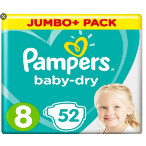 Capture-2-500x500-1.png Pampers Extra Large Comfort: Size 8 Belt Diapers (17kg+, 52pcs, UK)