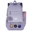 Grey.webp Espiral Clinton Stylish Waterproof Kids School Backpack