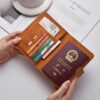Multi-Function Premium Leather Passport Cover