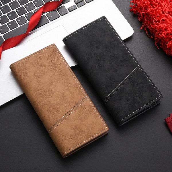 New Men's Long Retro Ultra-thin Wallet