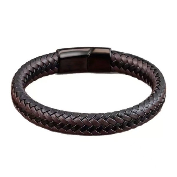 Men’s Leather Braided Cowhide Fashion Bracelet