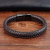 Men’s Leather Braided Cowhide Fashion Bracelet