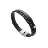 Leather Stainless Steel Punk Couple Bracelet