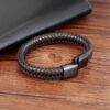 Men’s Leather Braided Cowhide Fashion Bracelet
