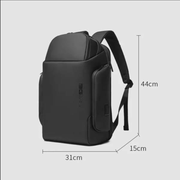 BANGE BG 7277 Business Large Capacity Waterproof Backpack with USB Charging & Anti-Theft Design