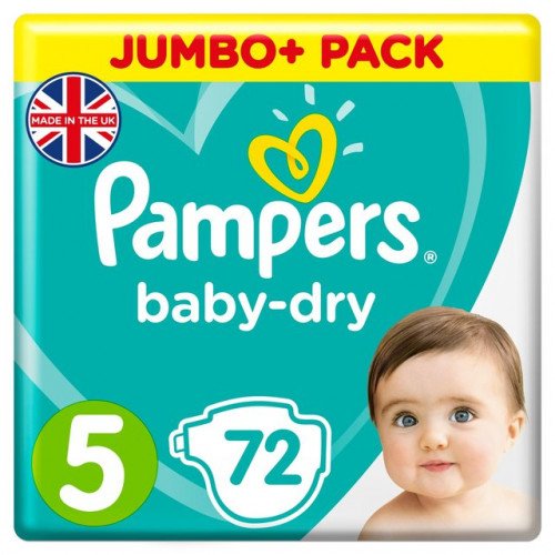 UK-Pampers-5-Belt-Style-Diaper-11-16kg-72-pcs-500x500-1.jpg Pampers Baby Dry: Size 5 Belt Diapers (11-16kg, 72pcs, UK)