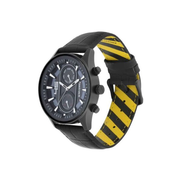 fastrack-3224nl01-2.jpg Fastrack 3224NL01 Fastfit Watch with Black Dial & Leather Strap Men’s Watch