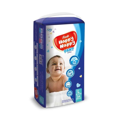 fresh-happy-nappy-pant-diaper-l-9-14-kg-34-pcs-500x500-1.jpg Fresh Happy Nappy Pants: Move with Confidence (Large, 9-14kg, 34pcs)